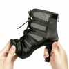 Dance Shoes | Women’s Dance Boots Lace-up Mesh Faux Leather Indoor Dance Shoes Black – Womens