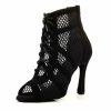 Dance Shoes | Women’s Dance Boots Lace-up Suede Indoor Dance Shoes Black – Womens