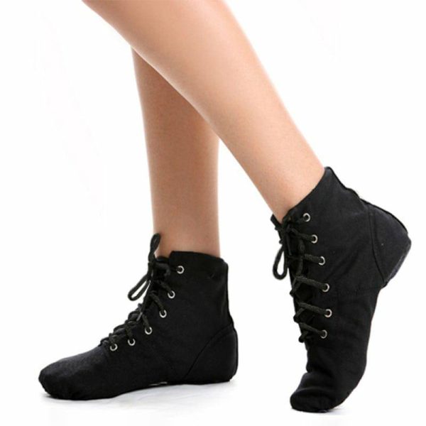 Dance Shoes | Women’s Jazz Shoes Canvas Dance Shoes Black – Womens