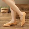 Dance Shoes | Women’s Jazz Shoes Flat Heel Canvas Indoor Solid Color Dance Shoes Pink – Womens