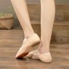 Dance Shoes | Women’s Jazz Shoes Flat Heel Canvas Indoor Solid Color Dance Shoes Pink – Womens