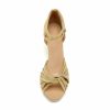 Dance Shoes | Women’s Latin Shoes Buckle High Heel PU Leather Indoor Solid Color Dance Shoes Gold – Womens