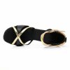 Dance Shoes | Women’s Latin Shoes High Heel Satin Faux Leather Indoor Color Block Dance Shoes Black – Womens