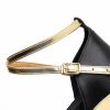 Dance Shoes | Women’s Latin Shoes High Heel Satin Faux Leather Indoor Color Block Dance Shoes Black – Womens