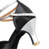 Dance Shoes | Women’s Latin Shoes High Heel Satin Indoor Color Block Dance Shoes Gold – Womens