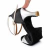 Dance Shoes | Women’s Latin Shoes High Heel Satin Indoor Color Block Dance Shoes Gold – Womens