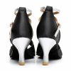 Dance Shoes | Women’s Latin Shoes High Heel Satin Indoor Color Block Dance Shoes Gold – Womens