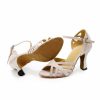 Dance Shoes | Women’s Latin Shoes High Heel Suede Faux Leather Indoor Solid Color Dance Shoes Nude – Womens