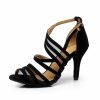 Dance Shoes | Women’s Latin Shoes High Heel Suede Indoor Dance Shoes Black – Womens