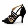 Dance Shoes | Women’s Latin Shoes High Heel Suede Indoor Dance Shoes Black – Womens