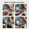 Dance Shoes | Women’s Latin Shoes Rhinestone High Heel Faux Leather Indoor Dance Shoes Silver – Womens