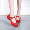 Dance Shoes | Women’s Practice Shoes Cloth Leatherette Dance Shoes Red – Womens