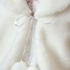 Flower Girl Accessories | Flower Girl Accessories Faux Fur Wraps With Bow Ivory – Womens