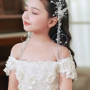 Flower Girl Accessories | Flower Girl Accessories Polyester Headpieces With Beading (Set of 2 pieces) White – Womens