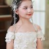 Flower Girl Accessories | Flower Girl Accessories Polyester Headpieces With Beading (Set of 2 pieces) White – Womens