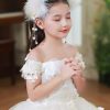 Flower Girl Accessories | Flower Girl Accessories Polyester Headpieces With Beading/Faux Feather (Set of 2 pieces) White – Womens