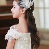 Flower Girl Accessories | Flower Girl Accessories Polyester Headpieces With Beading/Faux Feather (Set of 2 pieces) White – Womens