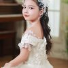 Flower Girl Accessories | Flower Girl Accessories Polyester Headpieces With Beading/Lace (Set of 2 pieces) White – Womens