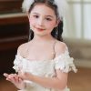 Flower Girl Accessories | Flower Girl Accessories Polyester Headpieces With Faux Feather (Set of 2 pieces) White – Womens