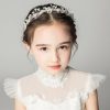 Flower Girl Accessories | Flower Girl Alloy Headbands/Headpieces With Flower (Sold in a single piece) As Picture – Womens