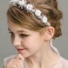 Flower Girl Accessories | Flower Girl Alloy Headbands/Headpieces With Flower White – Womens