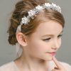 Flower Girl Accessories | Flower Girl Alloy Headbands/Headpieces With Flower White – Womens