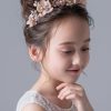 Flower Girl Accessories | Flower Girl Alloy Headbands/Headpieces With Flower/Sequin Gold – Womens