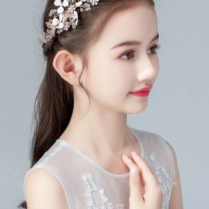 Flower Girl Accessories | Flower Girl Alloy Headbands/Headpieces With Imitation Pearls/Crystal/Flower Gold – Womens