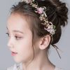 Flower Girl Accessories | Flower Girl Alloy/Plastic Flower Headband/Headpieces With Applique/Beading/Flower/Imitation Pearls (Sold in a single piece) Multicolor – Womens