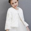 Flower Girl Accessories | Flower Girl Faux Fur Wraps White – Womens