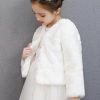 Flower Girl Accessories | Flower Girl Faux Fur Wraps White – Womens