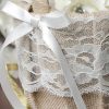 Flower Girl Accessories | Flower Girl Linen Flower Basket With Lace/Bow/Ribbons As The Picture – Womens