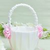 Flower Girl Accessories | Flower Girl Polyester Flower Basket With Flower (Sold in a single piece) Pink – Womens