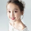 Flower Girl Accessories | Flower Girl Polyester/Alloy/Chiffon Tiaras/Headpieces With Lace/Imitation Pearls/Sequin (Sold in a single piece) Gold – Womens