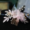 Flower Girl Accessories | Flower Girl Polyester/Alloy/Tulle Headpieces With Beading/Flower (Sold in a single piece) Pink – Womens