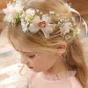 Flower Girl Accessories | Flower Girl Tulle/Alloy/Plastic Tiaras/Headpieces With Lace/Imitation Pearls/Flower/Sequin Pink – Womens