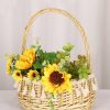 Flower Girl Accessories | Flower Girl Wooden Flower Basket With Lace (Sold in a single piece) As Picture – Womens