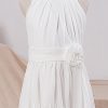 Flower Girl Dresses | A-line Scoop Ankle-Length Chiffon Flower Girl Dress Ivory – Girls