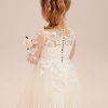 Flower Girl Dresses | A-line Scoop Floor-Length Lace/Tulle Flower Girl Dress As Picture – Girls