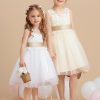 Flower Girl Dresses | A-line Scoop Knee-Length Lace/Tulle Flower Girl Dress As Picture – Girls