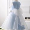 Flower Girl Dresses | A-line Scoop Knee-Length Organza Flower Girl Dress As Picture – Girls