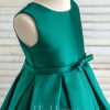 Flower Girl Dresses | A-line Scoop Knee-Length Satin Flower Girl Dress Burgundy – Girls