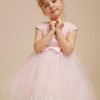 Flower Girl Dresses | A-line Scoop Knee-Length Tulle Flower Girl Dress Blushing Pink – Girls