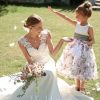 Flower Girl Dresses | A-line Scoop Tea-Length Organza/Satin Flower Girl Dress As Picture – Girls