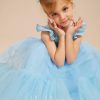 Flower Girl Dresses | A-line Scoop Tea-Length Satin/Tulle Flower Girl Dress As Picture – Girls