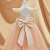 Flower Girl Dresses | A-line Scoop Tea-Length Tulle Flower Girl Dress Pearl Pink – Girls