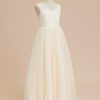 Flower Girl Dresses | A-line V-Neck Floor-Length Lace/Tulle Flower Girl Dress As Picture – Girls