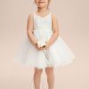 Flower Girl Dresses | A-line V-Neck Knee-Length Lace Flower Girl Dress Ivory – Girls