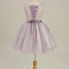 Flower Girl Dresses | A-line V-Neck Knee-Length Organza/Tulle Flower Girl Dress As Picture – Girls