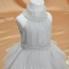 Flower Girl Dresses | Ball-Gown/Princess High Neck Knee-Length Tulle Flower Girl Dress As Picture – Girls